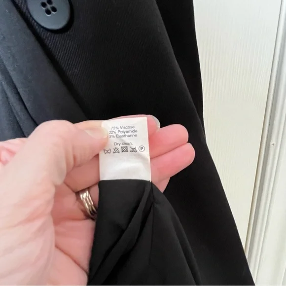 Madewell Classic Black Tribune Collarless Blazer Size 10 - Picture 8 of 11